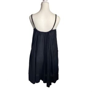 Sleek Black Mini Dress With Pockets